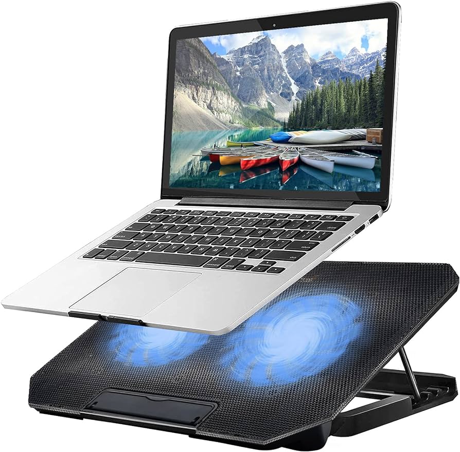 Refroidisseur pour Ordinateur Portable avec 2 ventilos