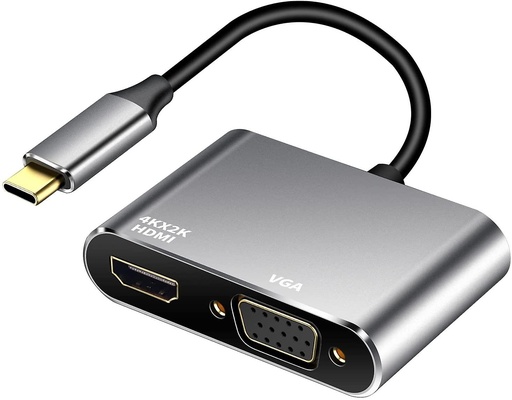 Adaptateur USB C vers VGA-HDMI